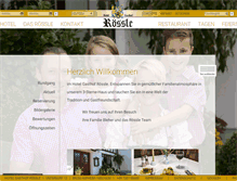 Tablet Screenshot of gasthof-roessle.com