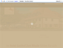 Tablet Screenshot of gasthof-roessle.de